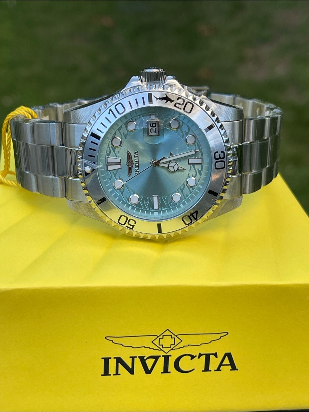 Invicta Pro Diver Currentwave Men's Watch - 43mm. Steel (44715) Light Blue, new
